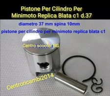 Pistone Per Cilindro Per Minimoto Replica Blata c1 d.37 DI OTTIMA QUALITÀ 