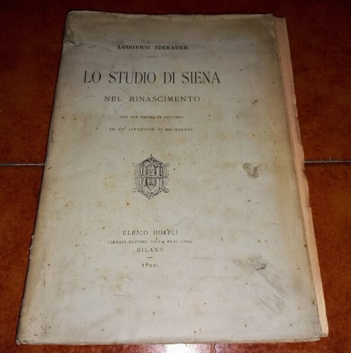 Lodovico zdekauer studio di - zdekauer, lo