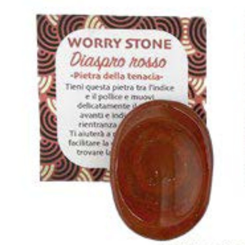 Worry stone diaspro rosso