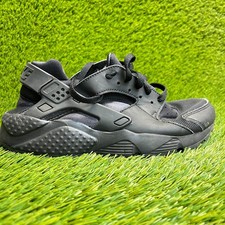 Scarpe da ginnastica Nike Air Huarache Run ragazzo taglia 6 anni nere corsa atletica passeggio