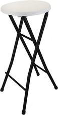 Sgabello Da Bar Pieghevole Da 70 Cm, Stabile E Resistente, 100 Kg, Metallo/Plast