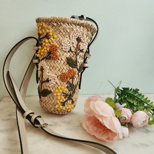 Mini borsa zara tessuto paglia - borsa,