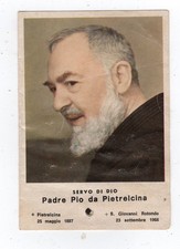 SANTINO  PADRE PIO     DA  PIETRELCINA  CON RELIQUIA
