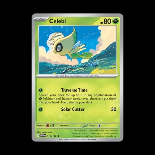 Carta pokemon celebi - carta, 012/132