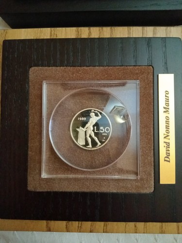 Moneta oro lire vulcano - moneta,