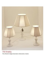 TRIS DI LUMI IN LEGNO COMPLETO