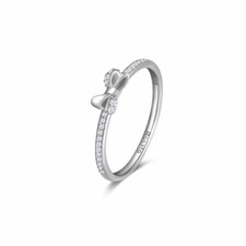 Anello fiocco argento e