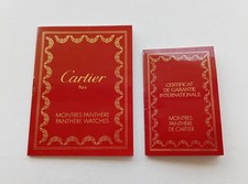 CARTIER Garanzia Watch Warranty Booklet Set (Unwritten) per PANTHERE