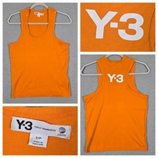 Canotta Adidas Y-3 Yohji Yamamoto arancione cotone atletica unisex taglia small slim