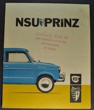 Folder brochure vendita Prinz NSU 1960 bello originale 60