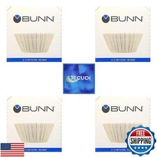 Filtro Caffè - 4 PZ - 100 PZ per Confezione - Più Alto - Fodera Fondo Piatto - Qualità