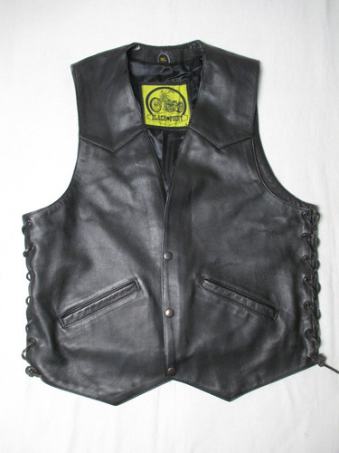 Vintage uomo biker gilet - da, in