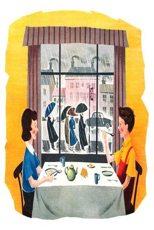 Retro cafe vibes poster - retro,
