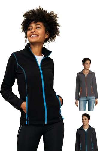 Felpa giacca pile donna - pile, in