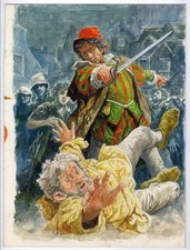 GIANNI BENVENUTI - ILLUSTRAZIONE ORIGINALE per 'Il principe e il povero'