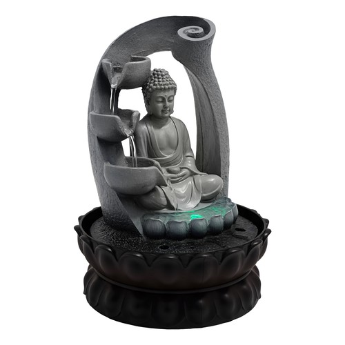 Ornamento buddha grigio 220v - grigio,
