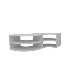 Mobile TV Ad Angolo Design Onda Con Ripiani Melissa Vari Colori