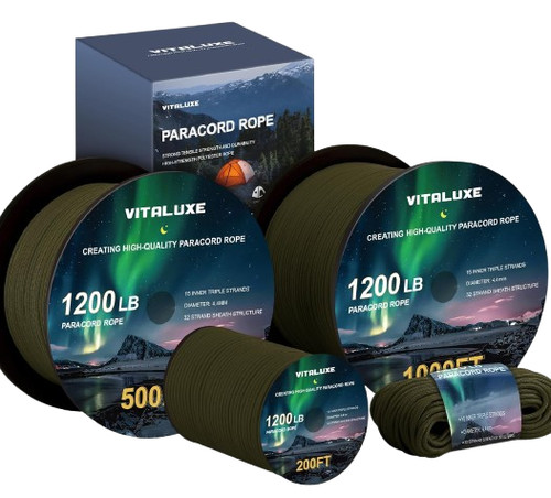Corda paracord 1200lb 4mm - 1200lb,, 4.4mm