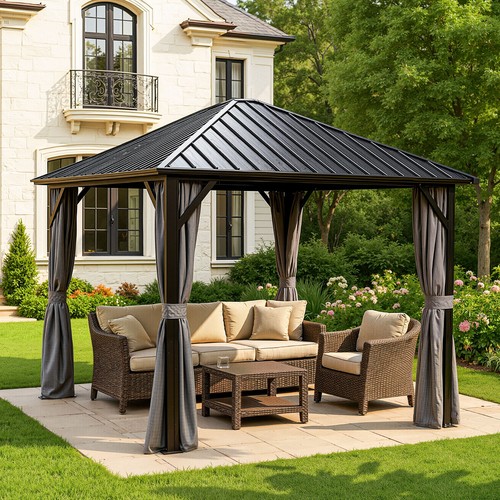 X10 aluminum gazebo steel - gazebo,