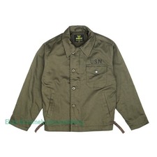 Simons Replica A-2 Deck Jacket Uomo Militare USN Navy A2 Cappotti Giacca Pile