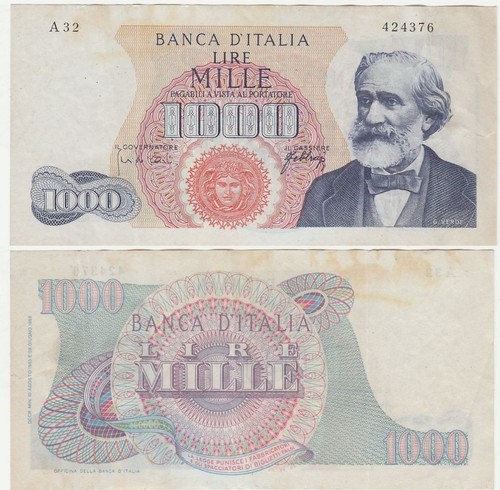 Repubblica 1000 lire m - lire, d.m
