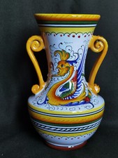 Vaso anfora Deruta Raffaellesco vintage dipinto a mano