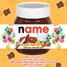 Adesivo Etichetta Nutella