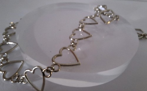 Funky heart silver tone - funky,