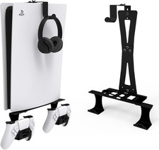 Supporto Da Parete per PS5/PS5 Slim/Ps5 Pro Con Supporto per Controller E Suppor