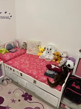 armadio e lettino ikea bambini con rete e materasso