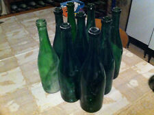 Lotto 9 Bottiglie di vetro per vino vuote