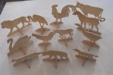 12 ANIMALI IN LEGNO