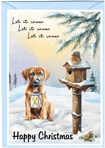 Biglietto natale rhodesian - di,
