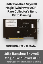 3dfx Banshee Skywell Magic TwinPower AGP – Rare Collector’s Item, Retro Gaming