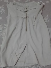 ABITO corto VESTITO cerimonia ELEGANTE ragazza DONNA beige  Tg 46 SCOLLATO