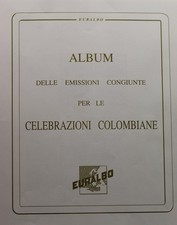 album francobolli emissione congiunta euroalbo zeus celebrazioni colombiane