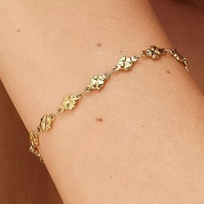 Bracciale Sagapo Chunky SHK102 Acciaio Quadrifogli Color Oro Elegante