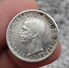 Regno D'italia Moneta 5 Lire 1927 argento Silver Coin 