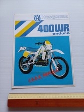 Husqvarna 400 WR ENDURO ISDE REPLICA 1985 depliant italiano originale