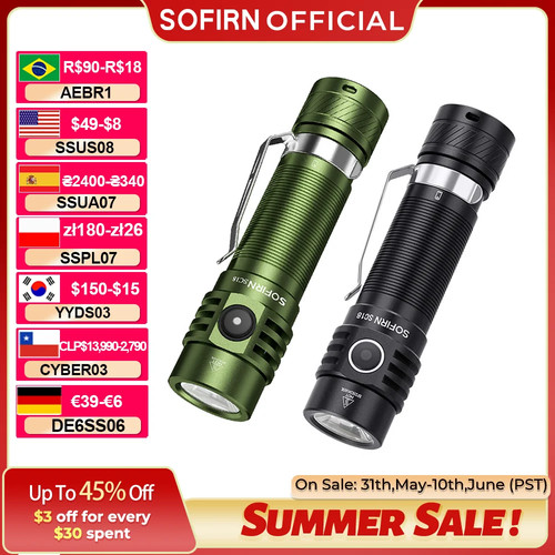 Sofirn sc18 1800lm torcia - 1800lm,