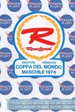 ADESIVO STICKER VINTAGE AUFKLEBER AUTOCOLLANT SKI ROSSIGNOL COPPA DEL MONDO 1974