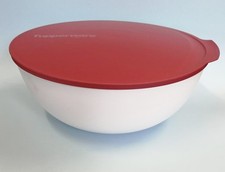 TUPPERWARE  Ciotola Salatiera ALLEGRA 5 lt bianco e rosso
