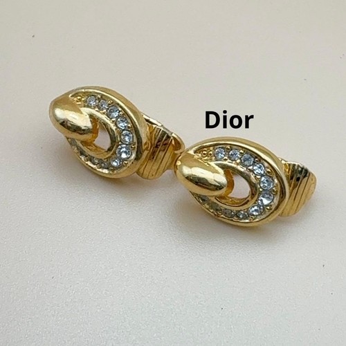 Christian dior gold rhinestone - dior,