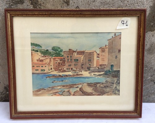 Dipinto acquerello mare - mare, barche