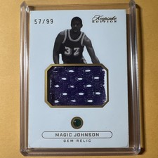 Maglia Irving Magic Johnson 2024 Keepsake Edition Gem Relic Jumbo 57/99🔥🏀