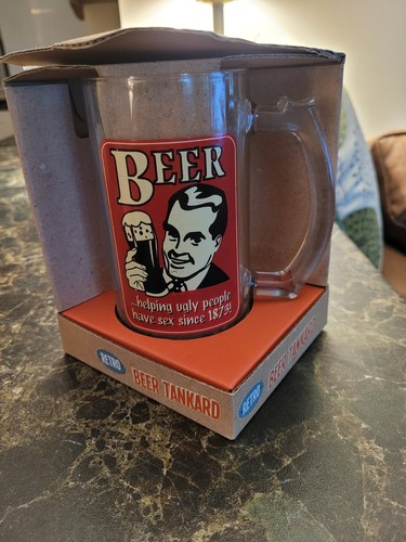 Beer glass gift mens retro - glass,