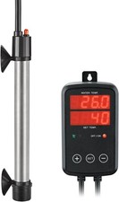 Riscaldatore Temperatura Acquario in Titanio 100W Controller Esterno da 0℃ A 40℃