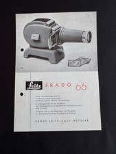#A0665-Leica Leitz PRADO 66 istruzioni