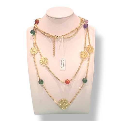 Fashion steel collana - -, lunga