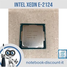 Processore INTEL XEON E-2124 @ up to 3,40 Ghz CPU  SR3WQ LGA FCLGA 1151